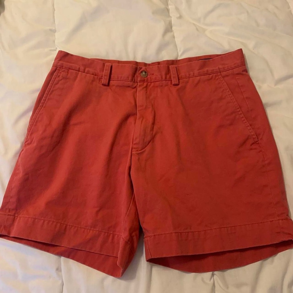 RED POLO SHORTS